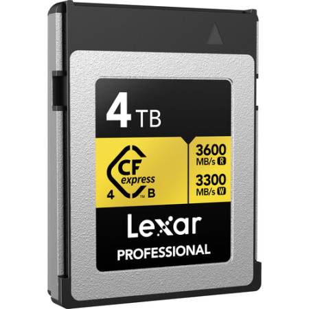 Lexar Professional GOLD CFexpress 4.0 Type A - karta pamięci 4TB, R3600/W3000, PCIe 4.0_Karta z boku_2